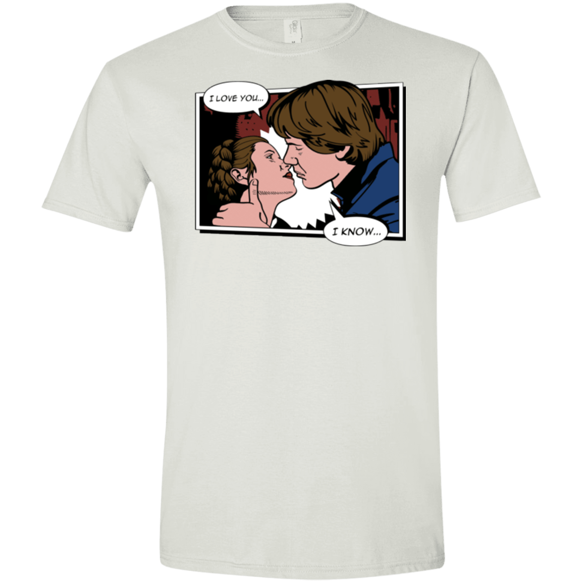 T-Shirts White / X-Small Rebelstein Kiss Men's Semi-Fitted Softstyle