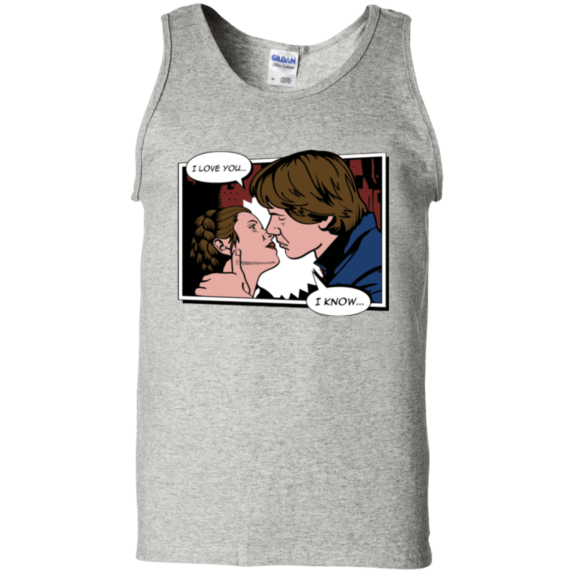 T-Shirts Ash / S Rebelstein Kiss Men's Tank Top