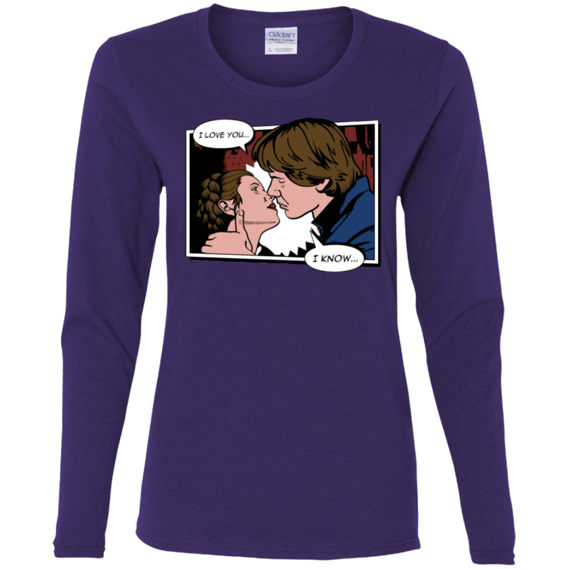 T-Shirts Purple / S Rebelstein Kiss Women's Long Sleeve T-Shirt