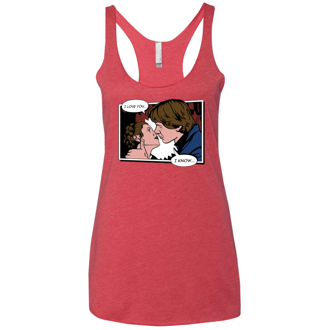 T-Shirts Vintage Red / X-Small Rebelstein Kiss Women's Triblend Racerback Tank