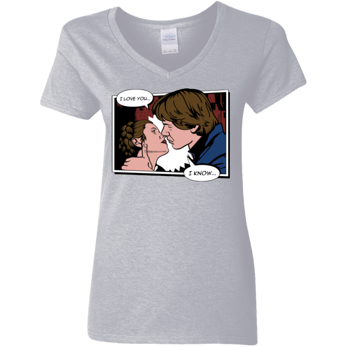 T-Shirts Sport Grey / S Rebelstein Kiss Women's V-Neck T-Shirt