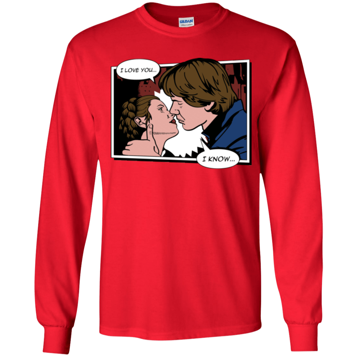 T-Shirts Red / YS Rebelstein Kiss Youth Long Sleeve T-Shirt