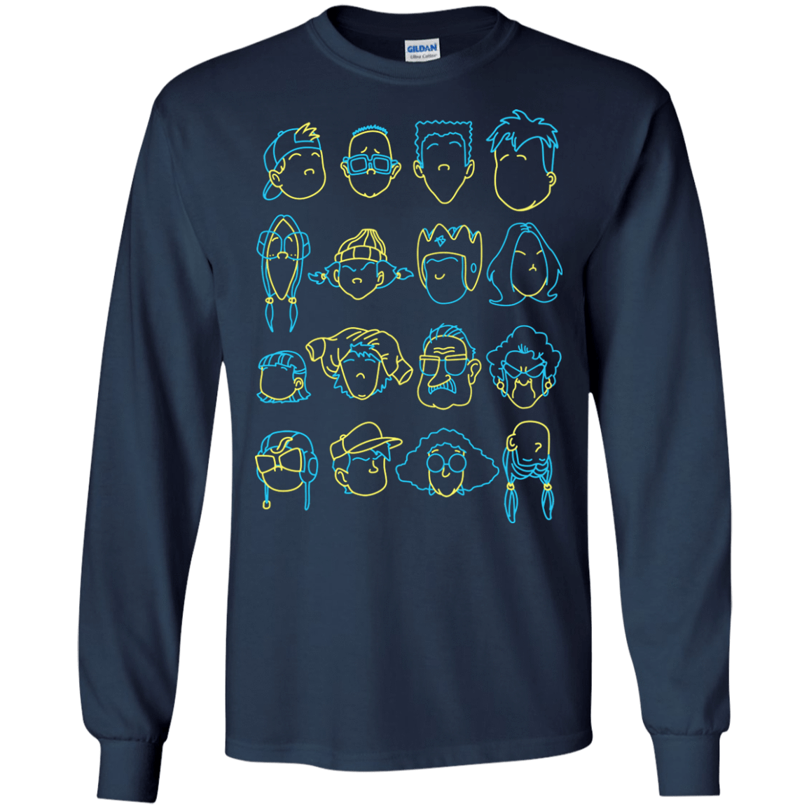 T-Shirts Navy / S RECESS Men's Long Sleeve T-Shirt