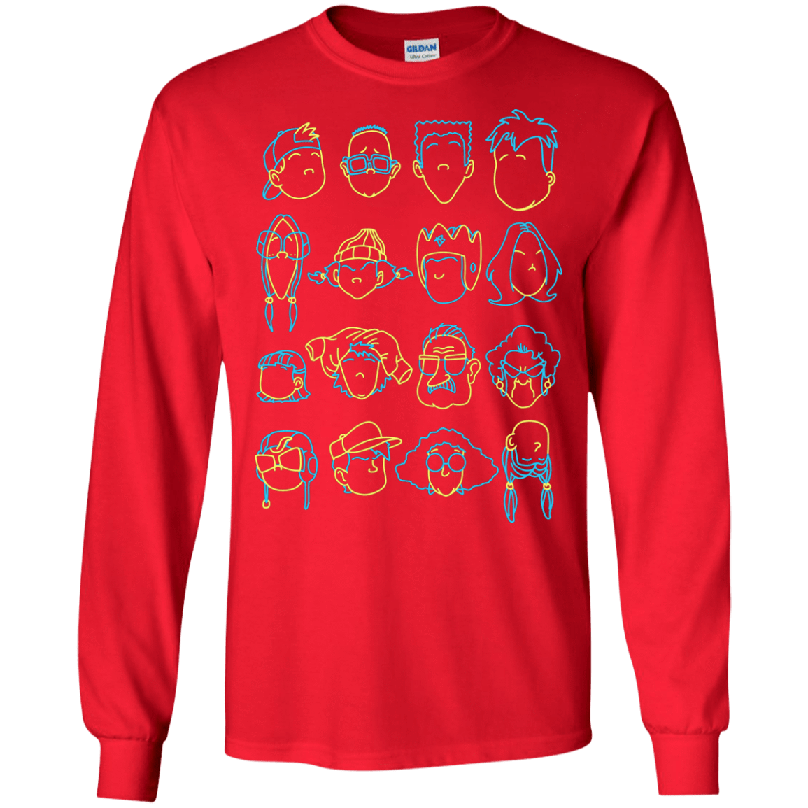 T-Shirts Red / S RECESS Men's Long Sleeve T-Shirt