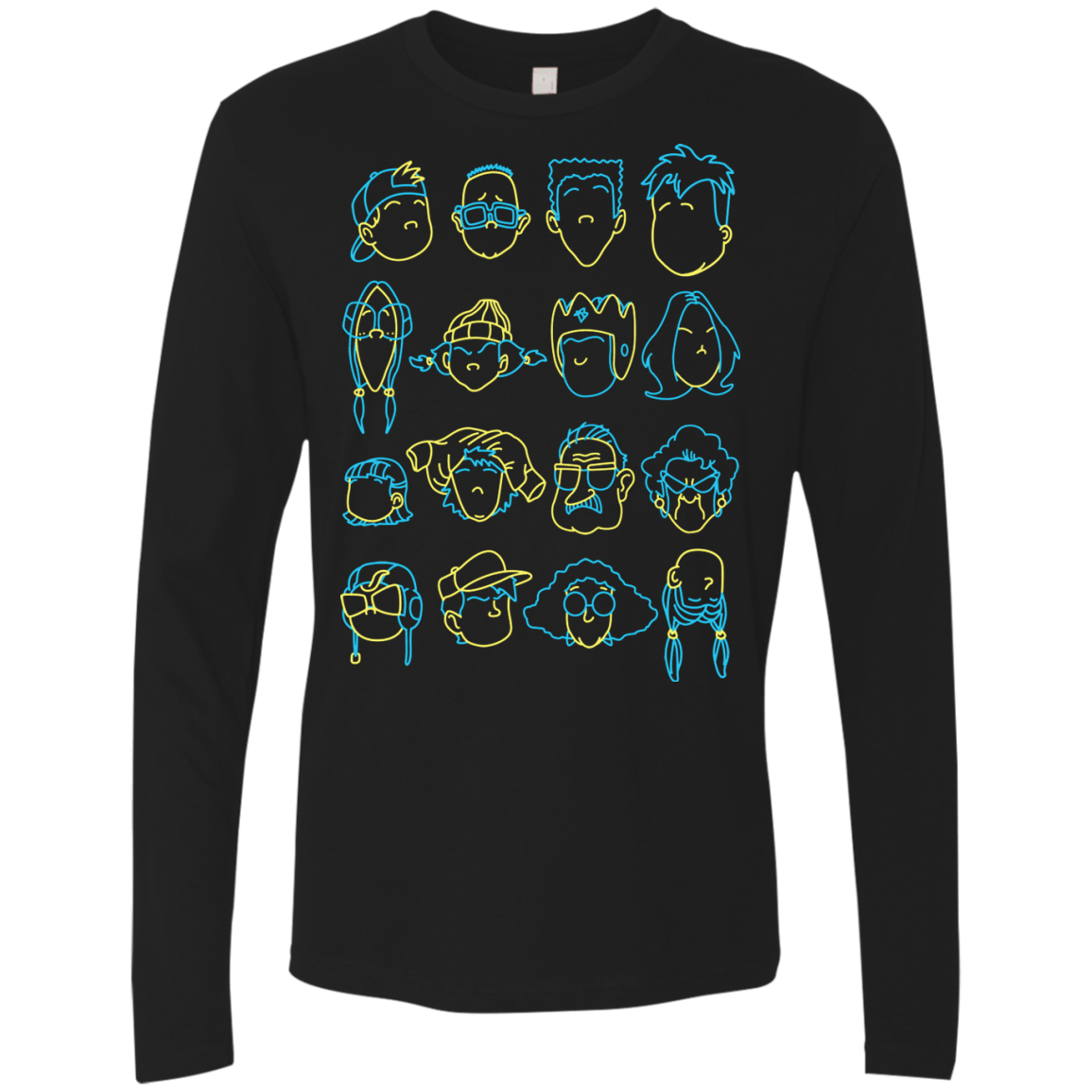 T-Shirts Black / S RECESS Men's Premium Long Sleeve