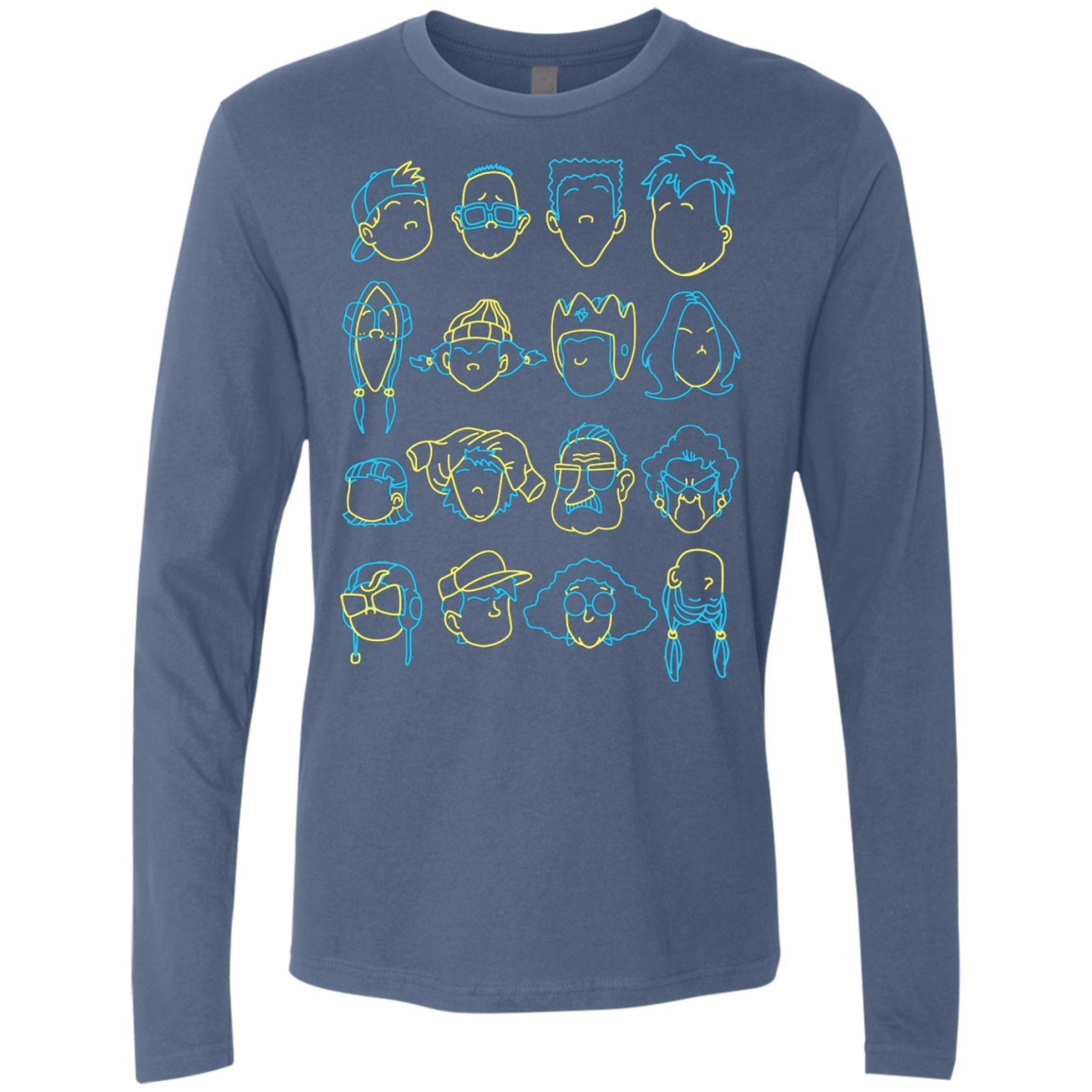 T-Shirts Indigo / S RECESS Men's Premium Long Sleeve