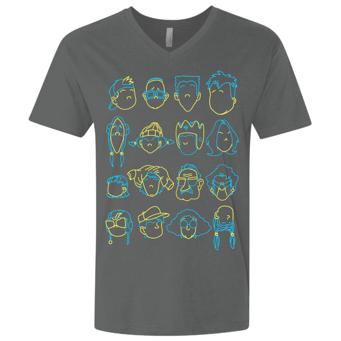 T-Shirts Heavy Metal / X-Small RECESS Men's Premium V-Neck