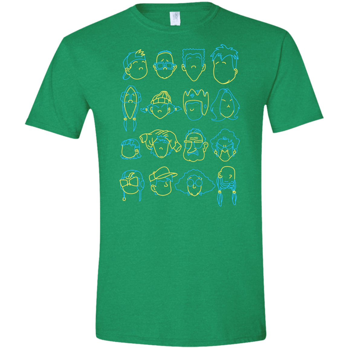 T-Shirts Heather Irish Green / S RECESS Men's Semi-Fitted Softstyle