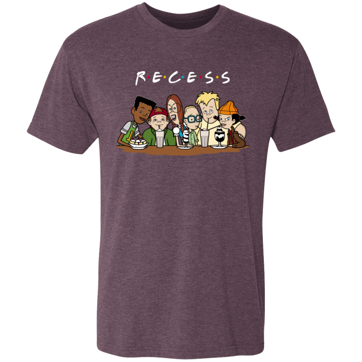 T-Shirts Vintage Purple / S Recess Men's Triblend T-Shirt