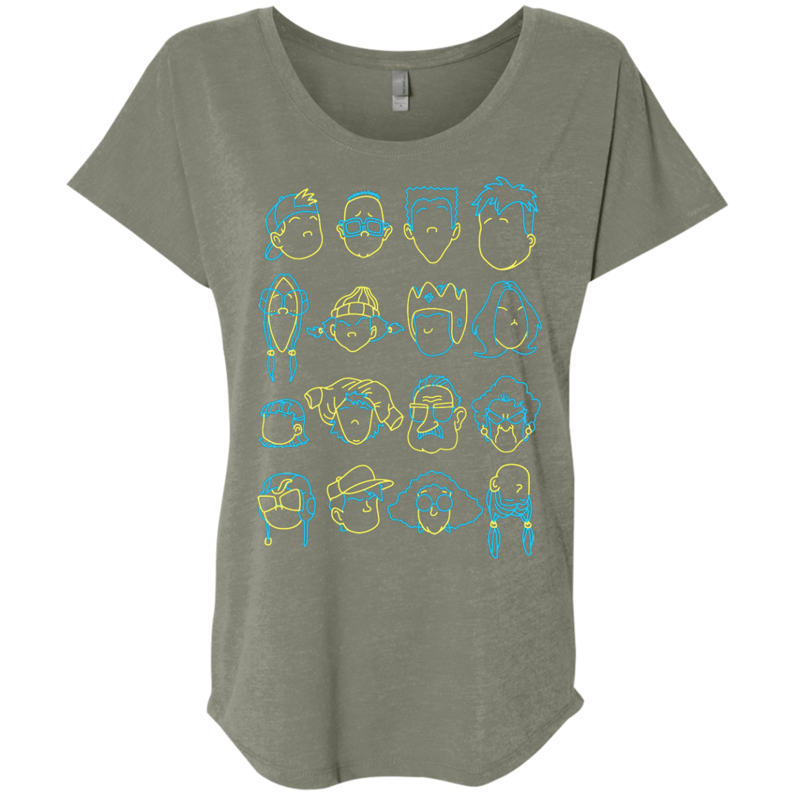 T-Shirts Venetian Grey / X-Small RECESS Triblend Dolman Sleeve