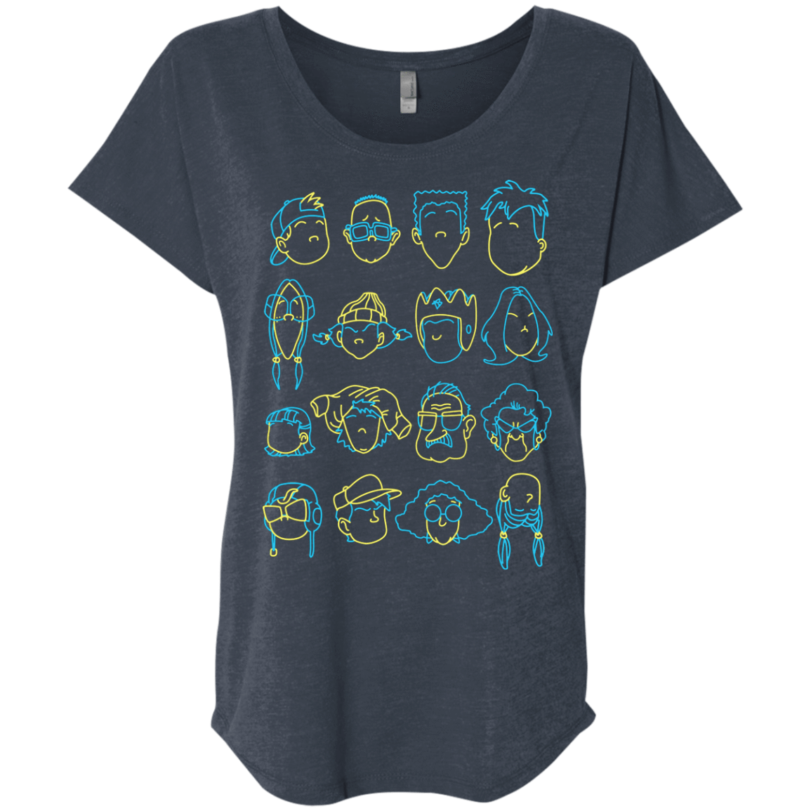 T-Shirts Vintage Navy / X-Small RECESS Triblend Dolman Sleeve