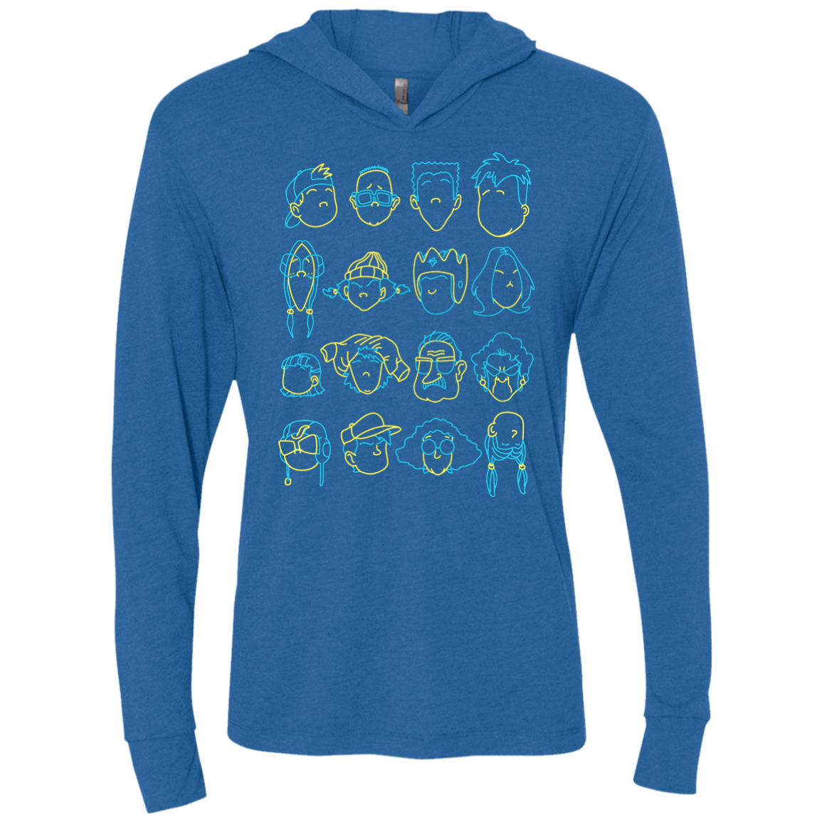 T-Shirts Vintage Royal / X-Small RECESS Triblend Long Sleeve Hoodie Tee