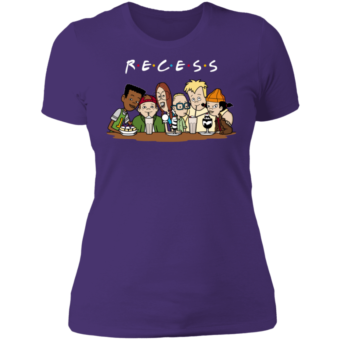 T-Shirts Purple Rush/ / S Recess Women's Premium T-Shirt