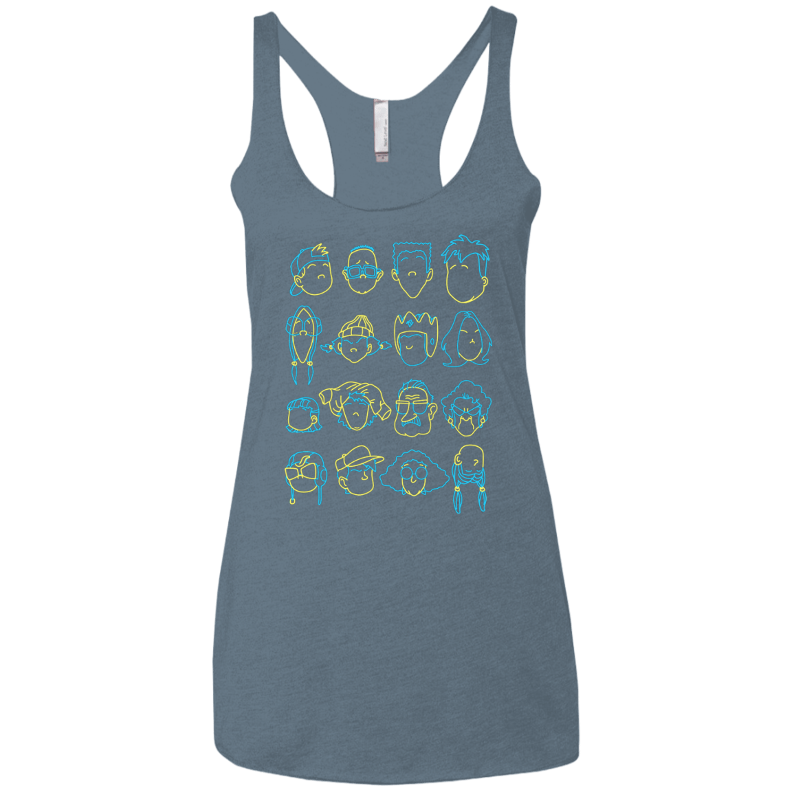 T-Shirts Indigo / X-Small RECESS Women's Triblend Racerback Tank