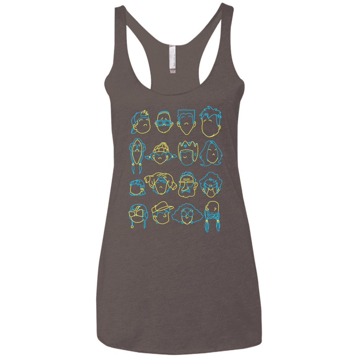 T-Shirts Macchiato / X-Small RECESS Women's Triblend Racerback Tank