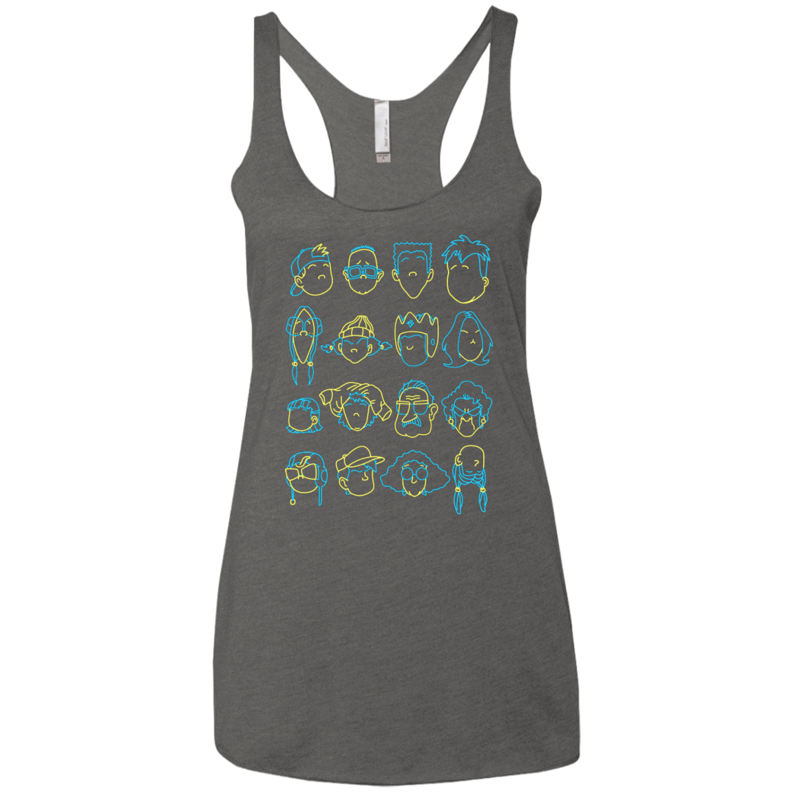 T-Shirts Premium Heather / X-Small RECESS Women's Triblend Racerback Tank