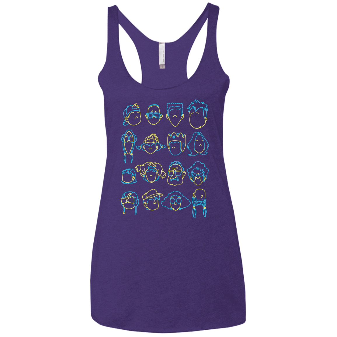 T-Shirts Purple Rush / X-Small RECESS Women's Triblend Racerback Tank