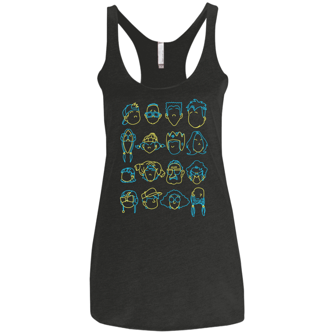 T-Shirts Vintage Black / X-Small RECESS Women's Triblend Racerback Tank