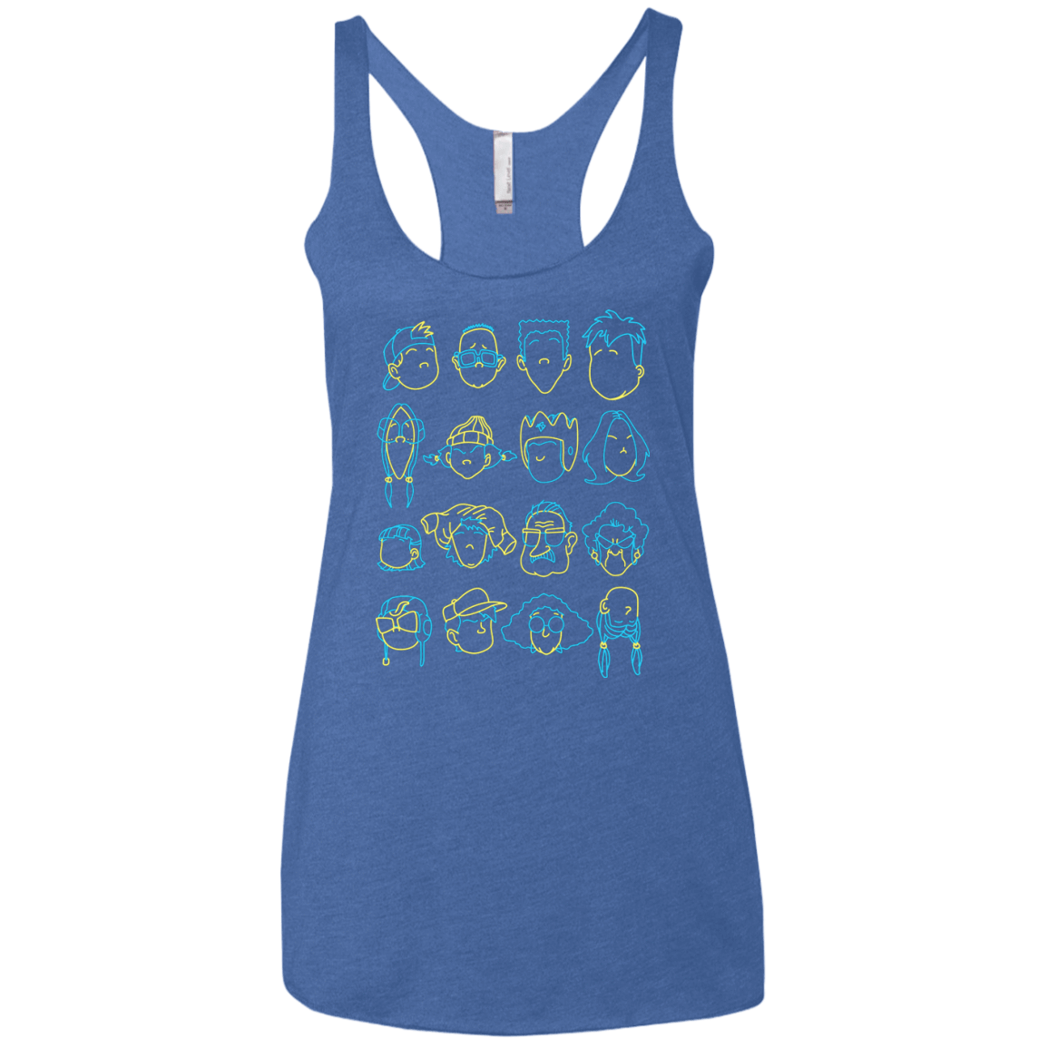 T-Shirts Vintage Royal / X-Small RECESS Women's Triblend Racerback Tank