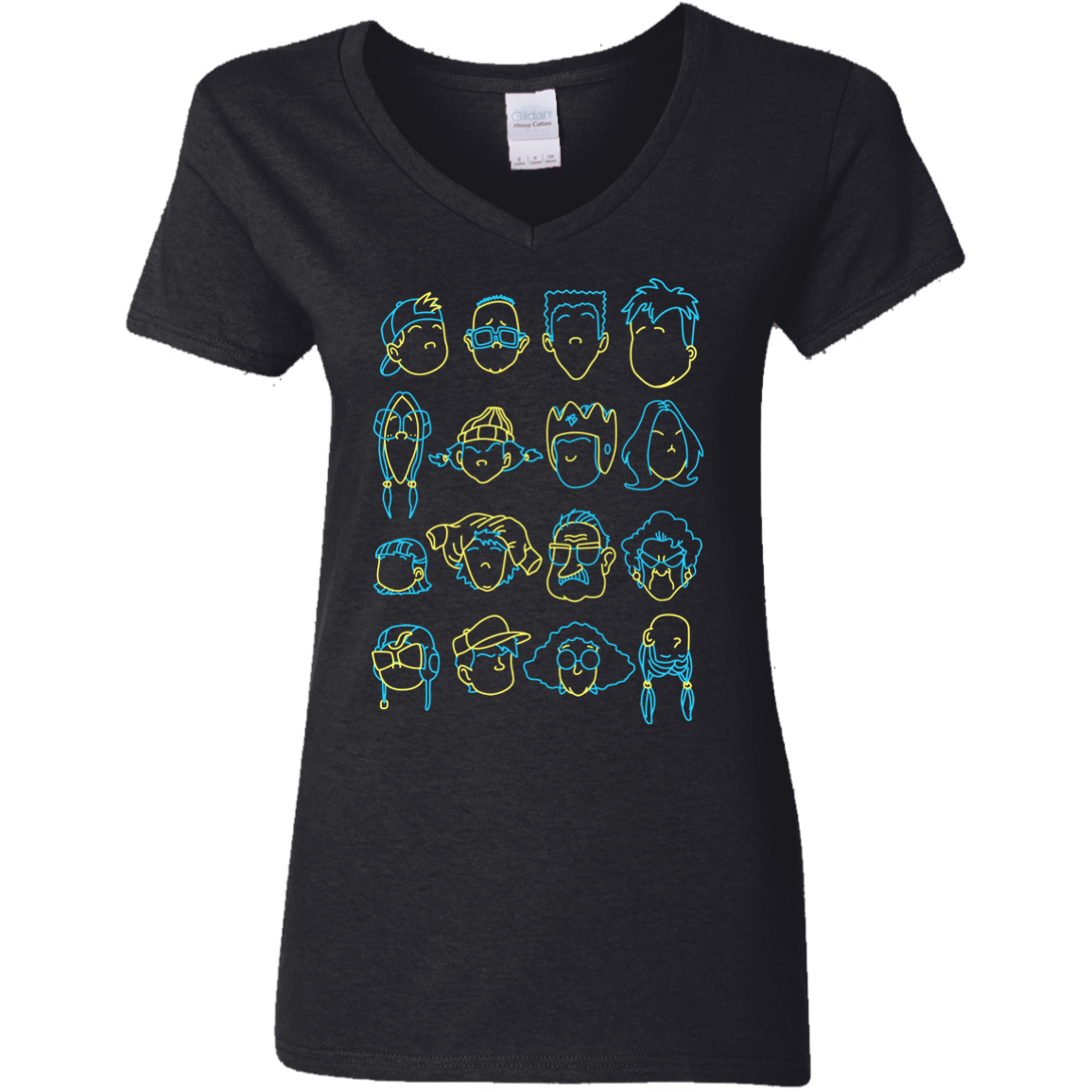 T-Shirts Black / S RECESS Women's V-Neck T-Shirt