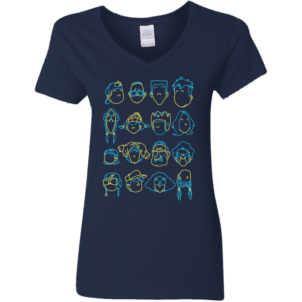 T-Shirts Navy / S RECESS Women's V-Neck T-Shirt