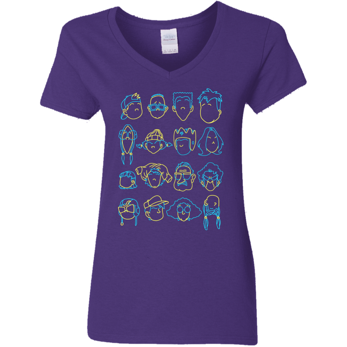 T-Shirts Purple / S RECESS Women's V-Neck T-Shirt