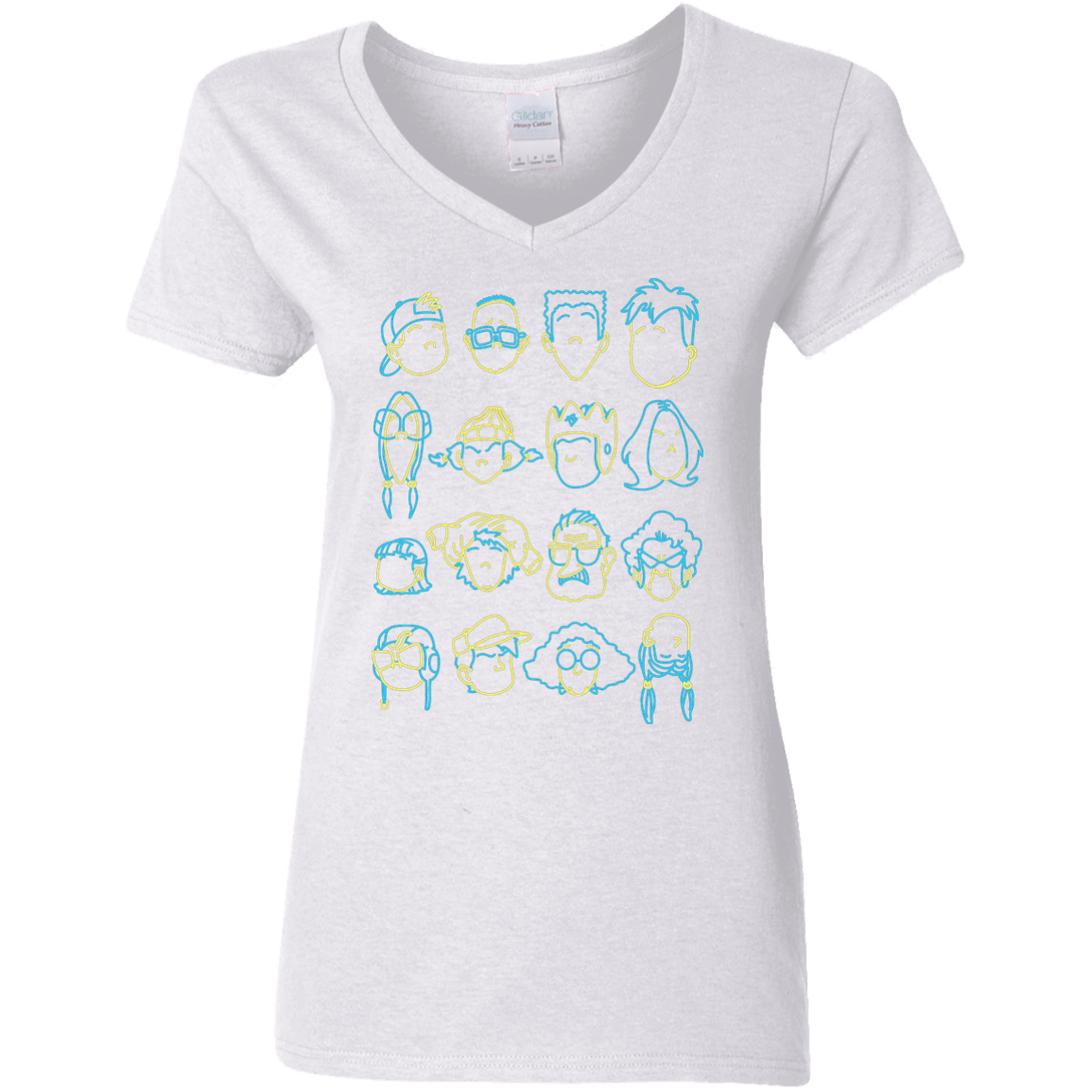 T-Shirts White / S RECESS Women's V-Neck T-Shirt