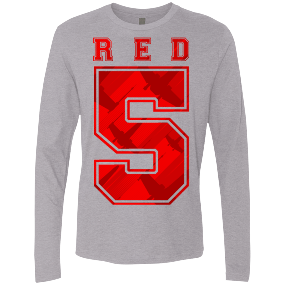 T-Shirts Heather Grey / Small Red 5 Men's Premium Long Sleeve