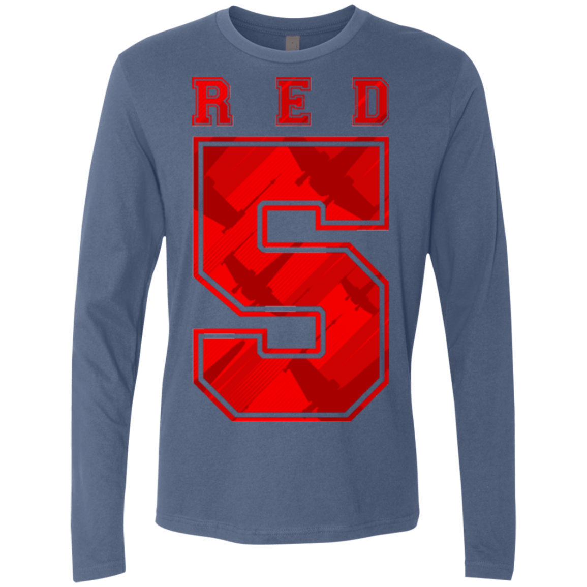 T-Shirts Indigo / Small Red 5 Men's Premium Long Sleeve
