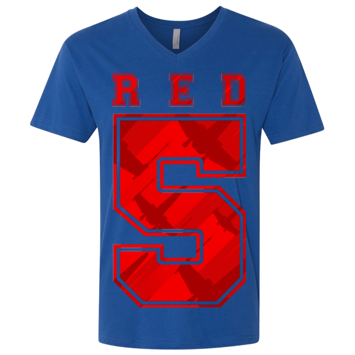 T-Shirts Royal / X-Small Red 5 Men's Premium V-Neck