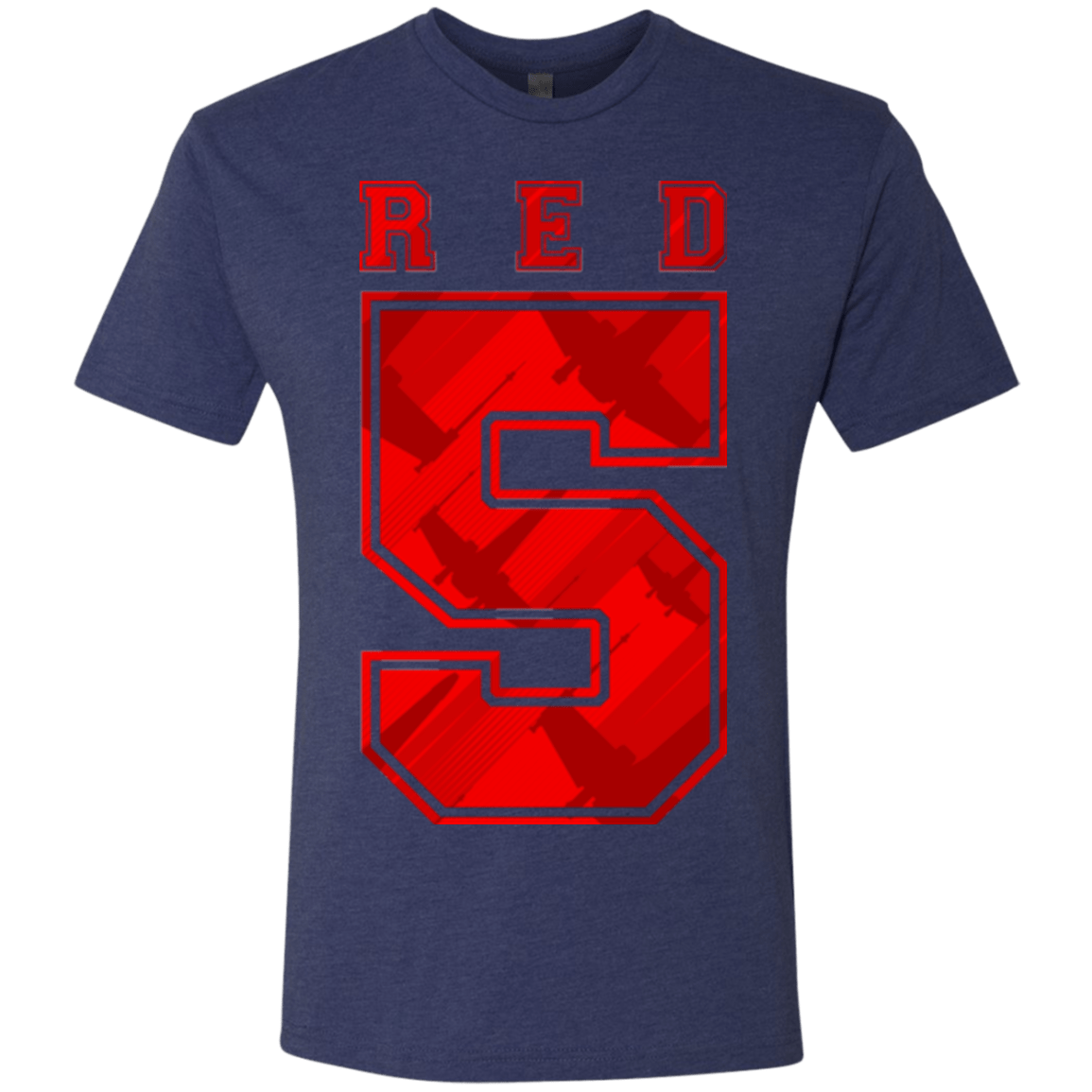 T-Shirts Vintage Navy / Small Red 5 Men's Triblend T-Shirt