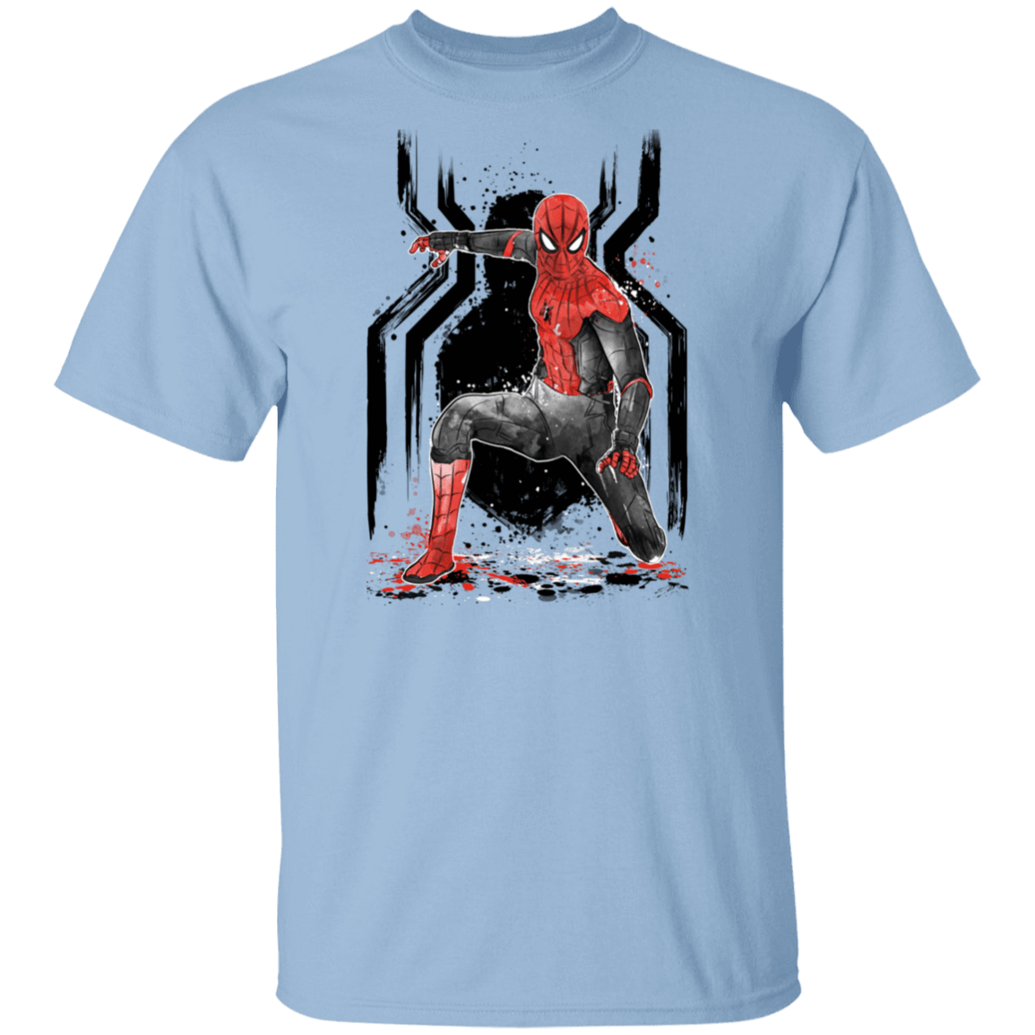 T-Shirts Light Blue / S RED-AND-BLACK Spider suit T-Shirt