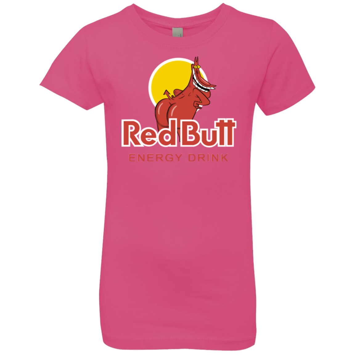 T-Shirts Hot Pink / YXS Red butt Girls Premium T-Shirt