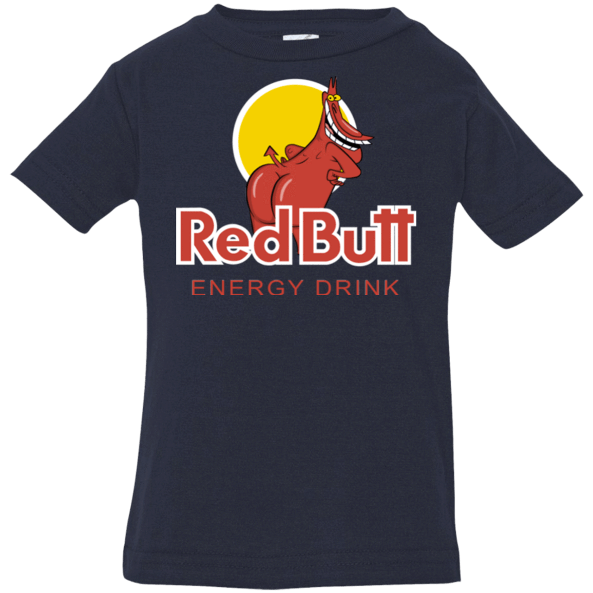 T-Shirts Navy / 6 Months Red butt Infant Premium T-Shirt
