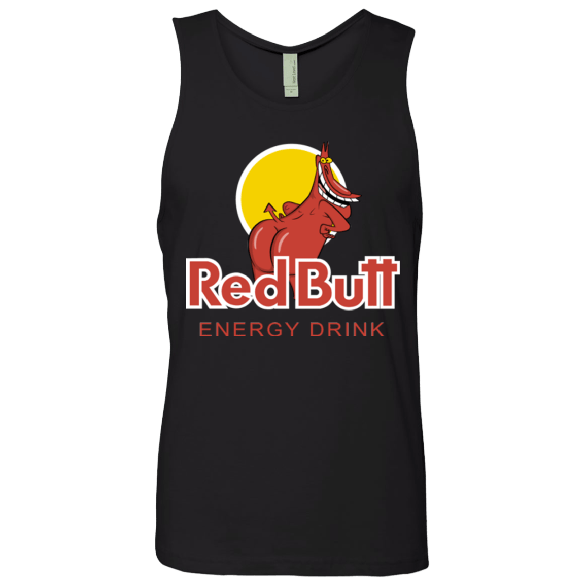 T-Shirts Black / Small Red butt Men's Premium Tank Top