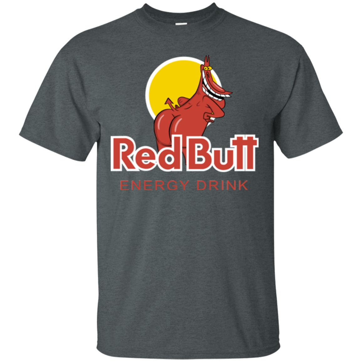 T-Shirts Dark Heather / Small Red butt T-Shirt