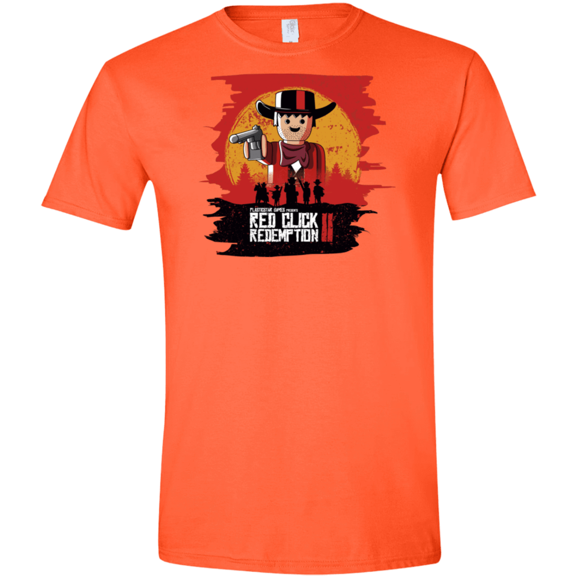 T-Shirts Orange / S Red Click Redemption Men's Semi-Fitted Softstyle