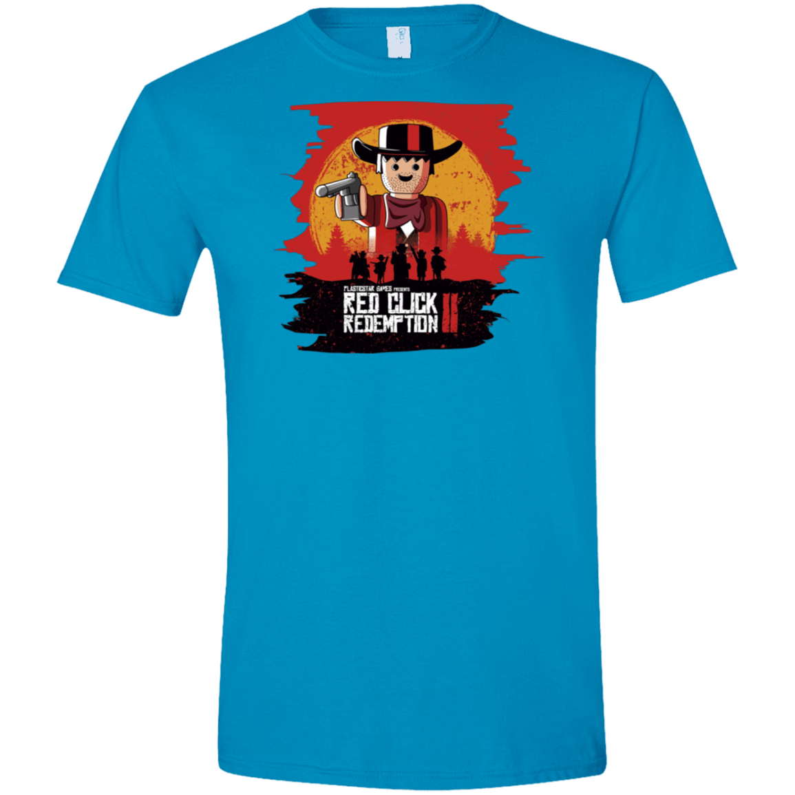 T-Shirts Sapphire / S Red Click Redemption Men's Semi-Fitted Softstyle