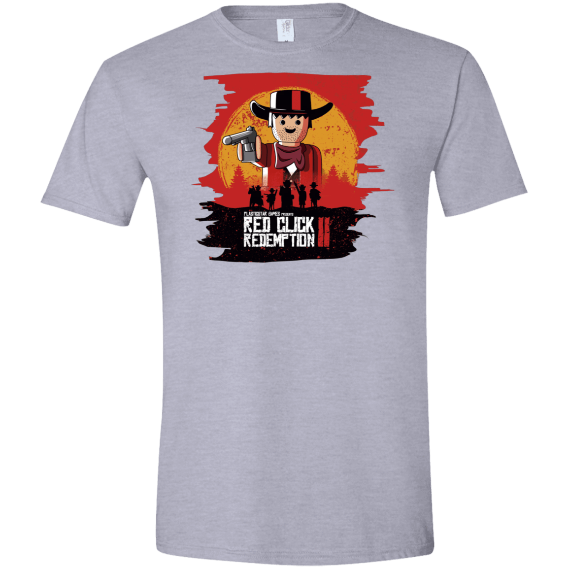 T-Shirts Sport Grey / X-Small Red Click Redemption Men's Semi-Fitted Softstyle