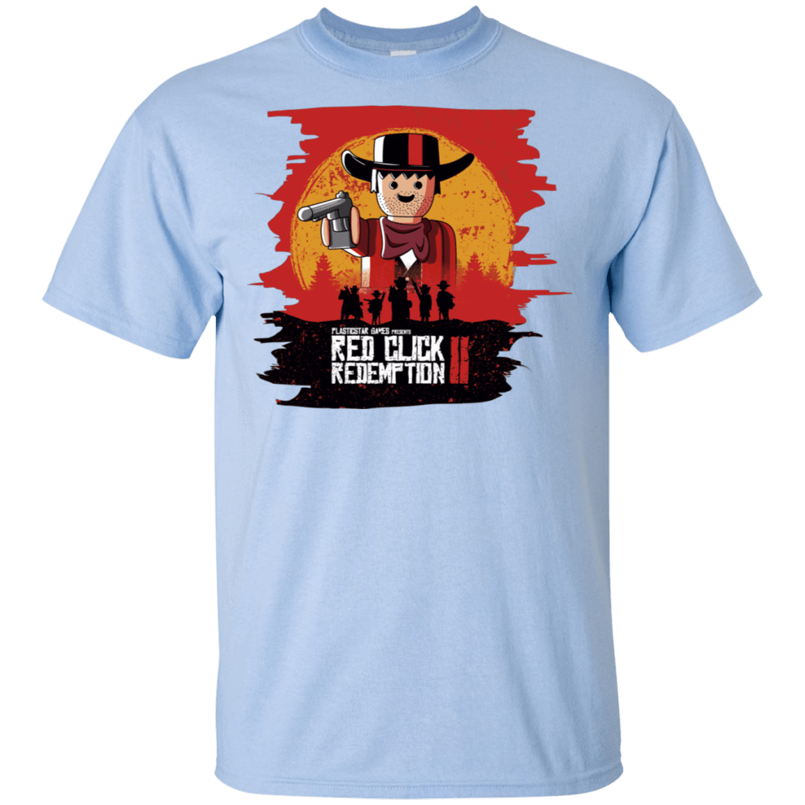 T-Shirts Light Blue / S Red Click Redemption T-Shirt