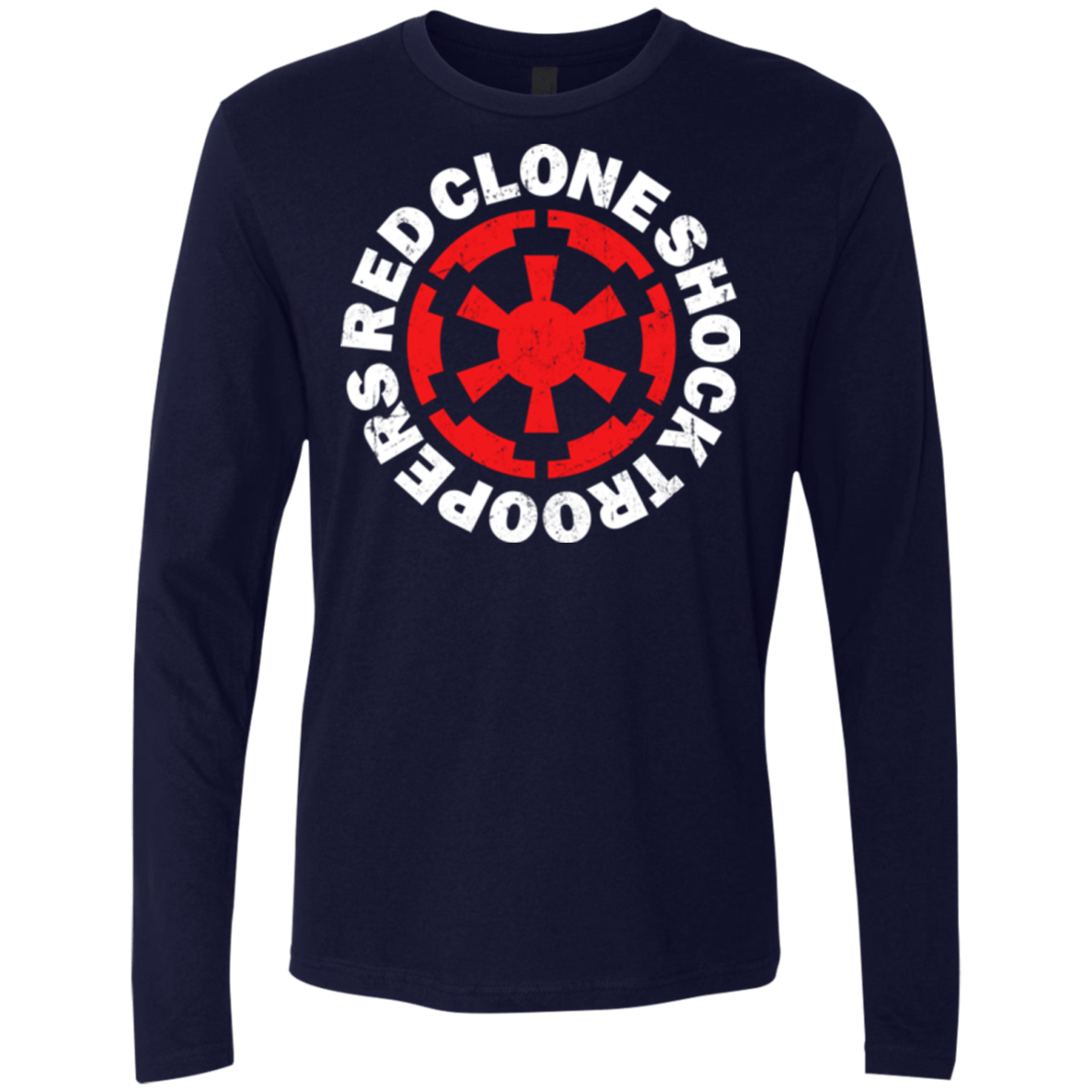 T-Shirts Midnight Navy / Small Red Clone Men's Premium Long Sleeve