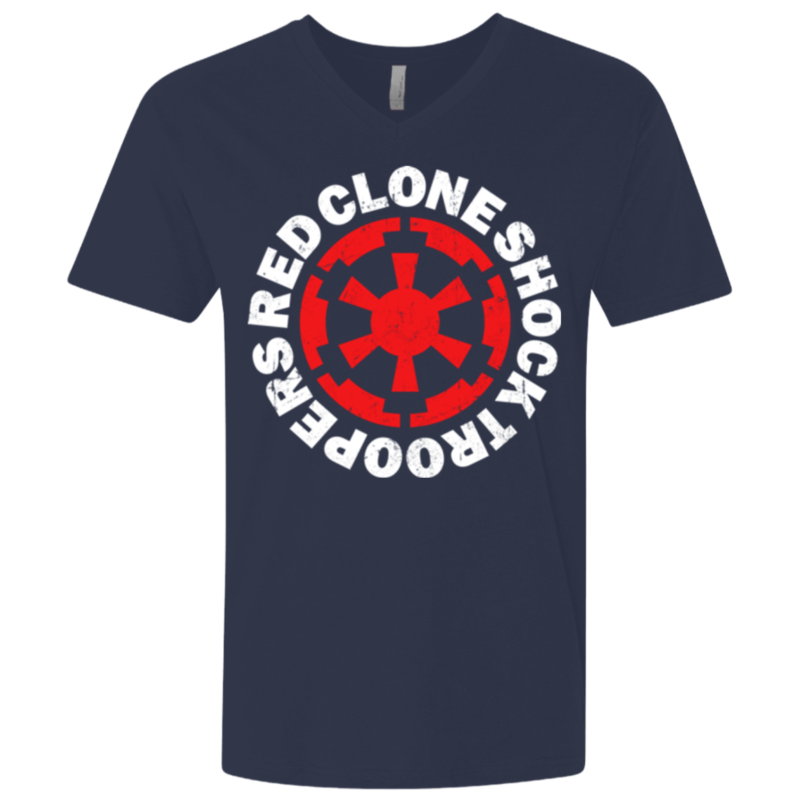 T-Shirts Midnight Navy / X-Small Red Clone Men's Premium V-Neck