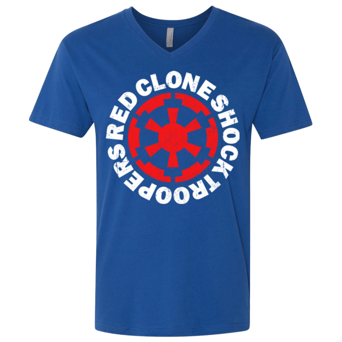T-Shirts Royal / X-Small Red Clone Men's Premium V-Neck