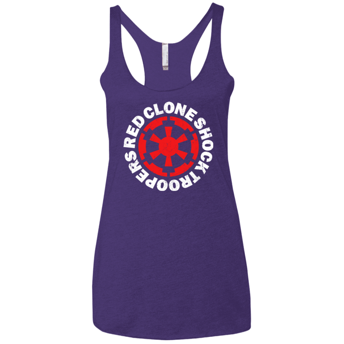 T-Shirts Purple / X-Small Red Clone Women's Triblend Racerback Tank