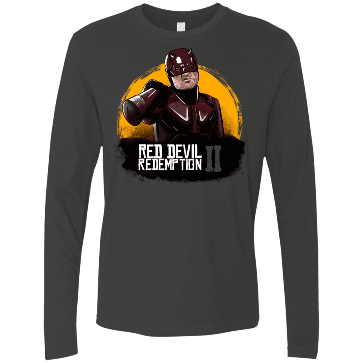 T-Shirts Heavy Metal / S Red Devil Redemptions Men's Premium Long Sleeve