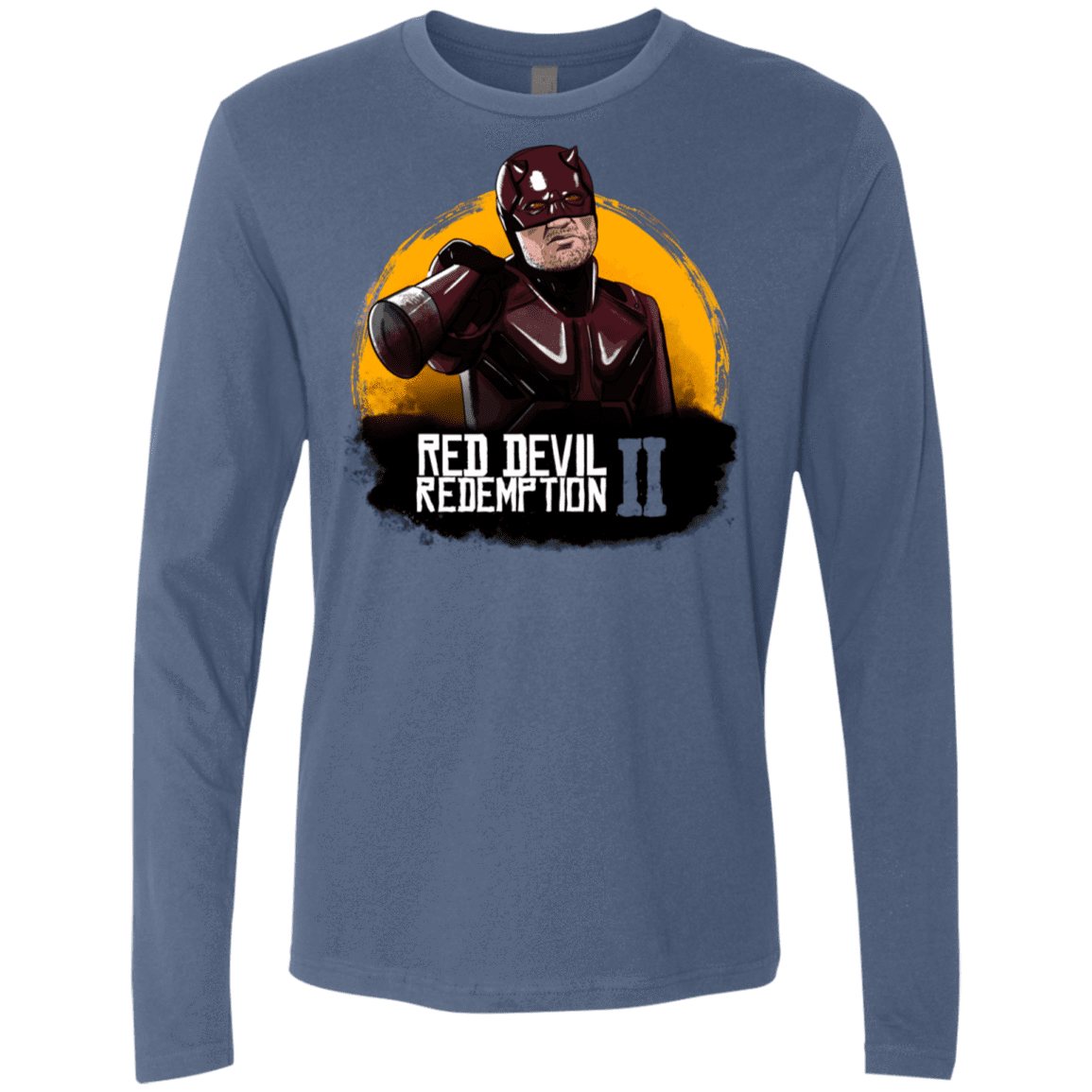 T-Shirts Indigo / S Red Devil Redemptions Men's Premium Long Sleeve