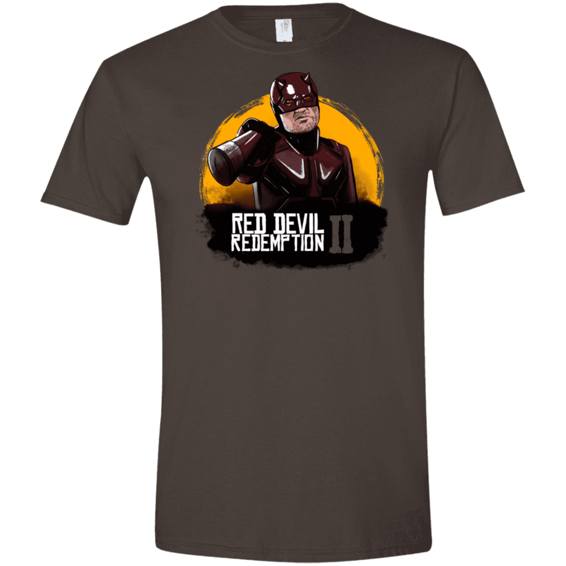 T-Shirts Dark Chocolate / S Red Devil Redemptions Men's Semi-Fitted Softstyle