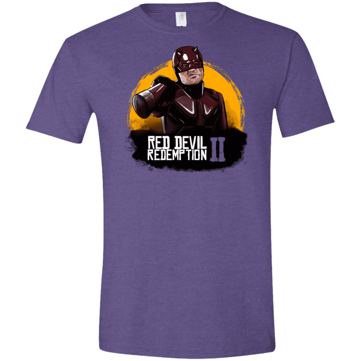 T-Shirts Heather Purple / S Red Devil Redemptions Men's Semi-Fitted Softstyle