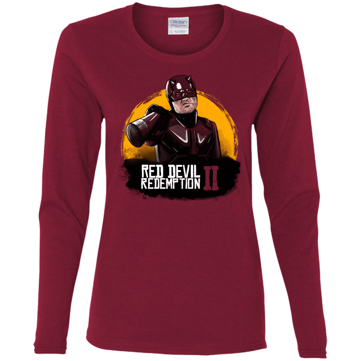 T-Shirts Cardinal / S Red Devil Redemptions Women's Long Sleeve T-Shirt