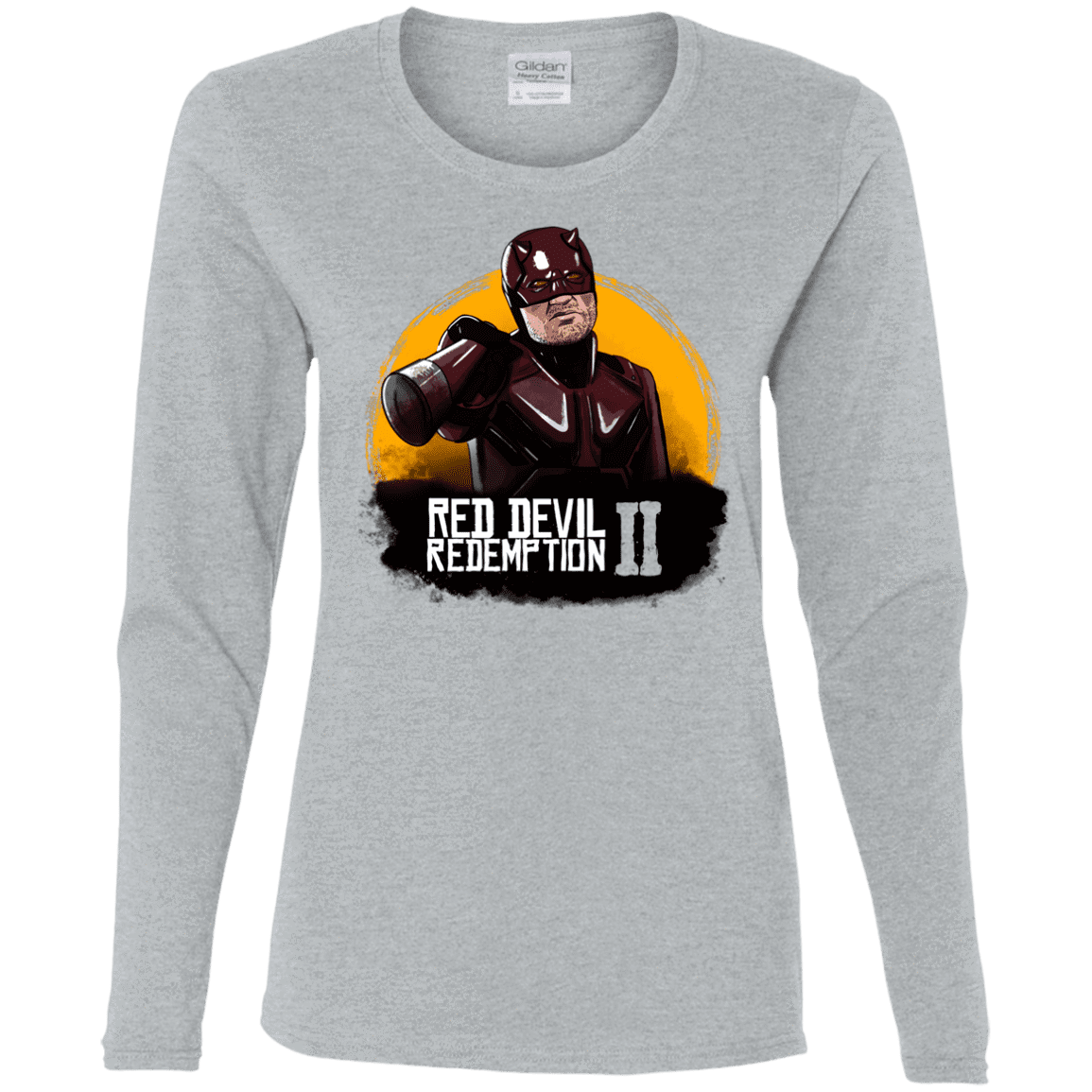 T-Shirts Sport Grey / S Red Devil Redemptions Women's Long Sleeve T-Shirt